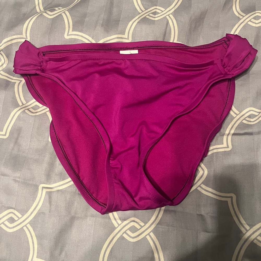 Magenta Mossimo Bikini Bottoms - Bright Fuchsia Swimwear size L with tags.